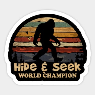 RETRO NEW COLOR HIDE AND SEEK WORLD CHAMPION Sticker